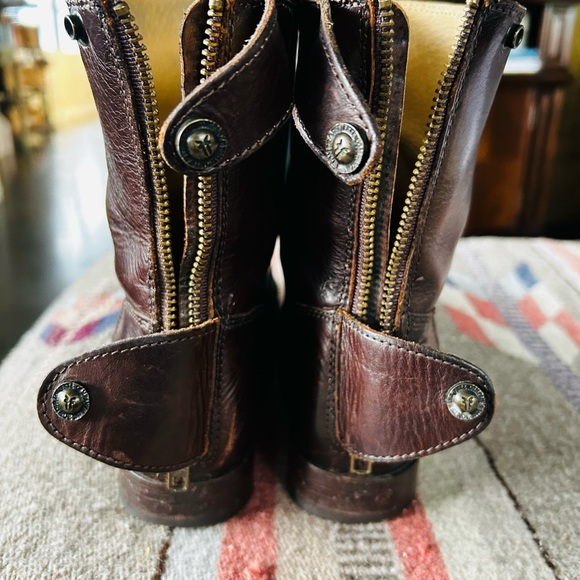 Frye Melissa Brown Size 8 Ankle Boots - Picture 9 of 10
